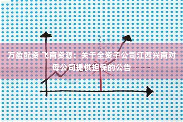 万盈配资 飞南资源：关于全资子公司江西兴南对母公司提供担保的公告