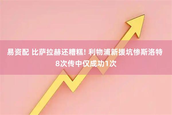 易资配 比萨拉赫还糟糕! 利物浦新援坑惨斯洛特 8次传中仅成功1次