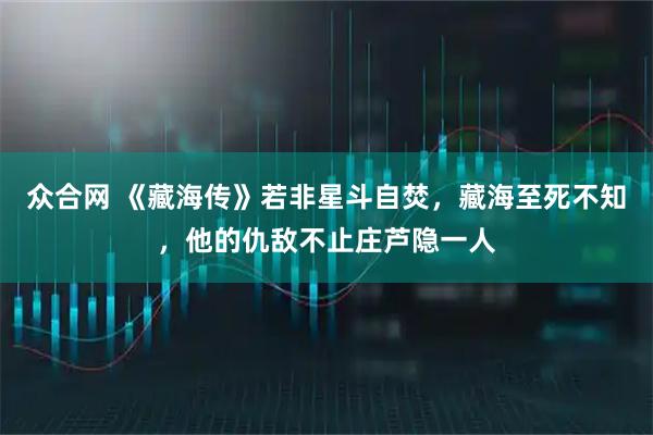 众合网 《藏海传》若非星斗自焚，藏海至死不知，他的仇敌不止庄芦隐一人