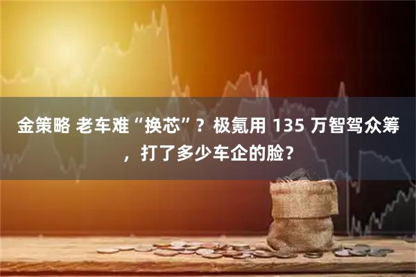 金策略 老车难“换芯”？极氪用 135 万智驾众筹，打了多少车企的脸？