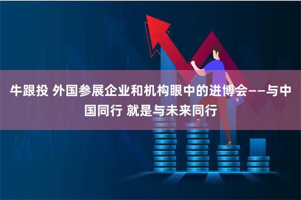 牛跟投 外国参展企业和机构眼中的进博会——与中国同行 就是与未来同行